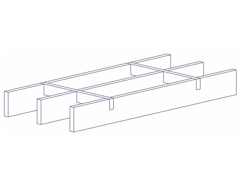 Modelo S5 - Barra Portante e Barra Ligação Lisas